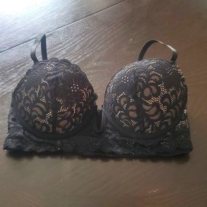 Black Lace & Nude 34C
